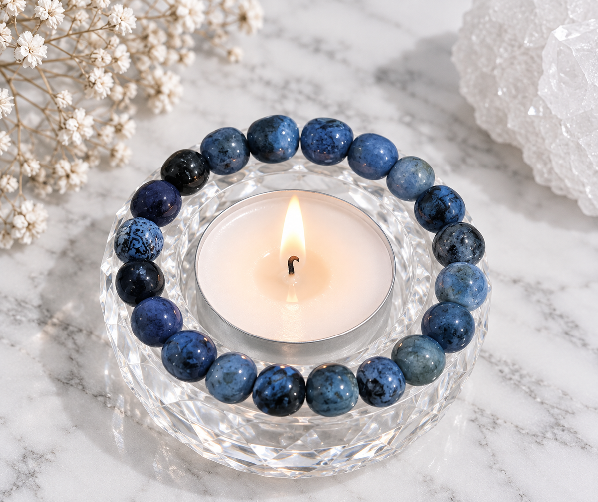 Med Dumortierite Crystal Bracelet