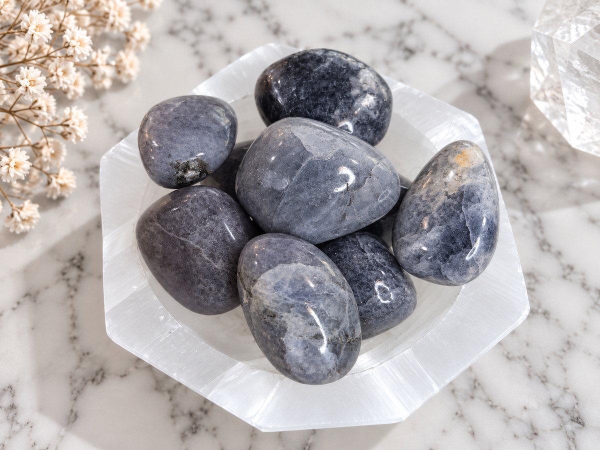 Iolite Crystal Tumble