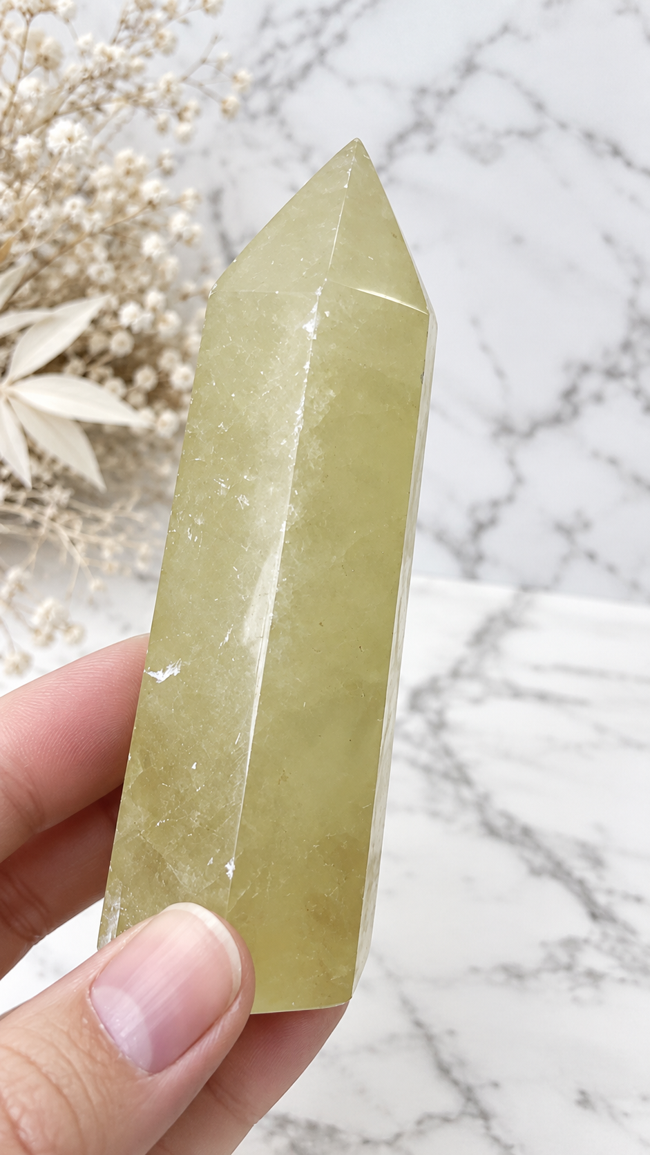 Honey Calcite Crystal Tower