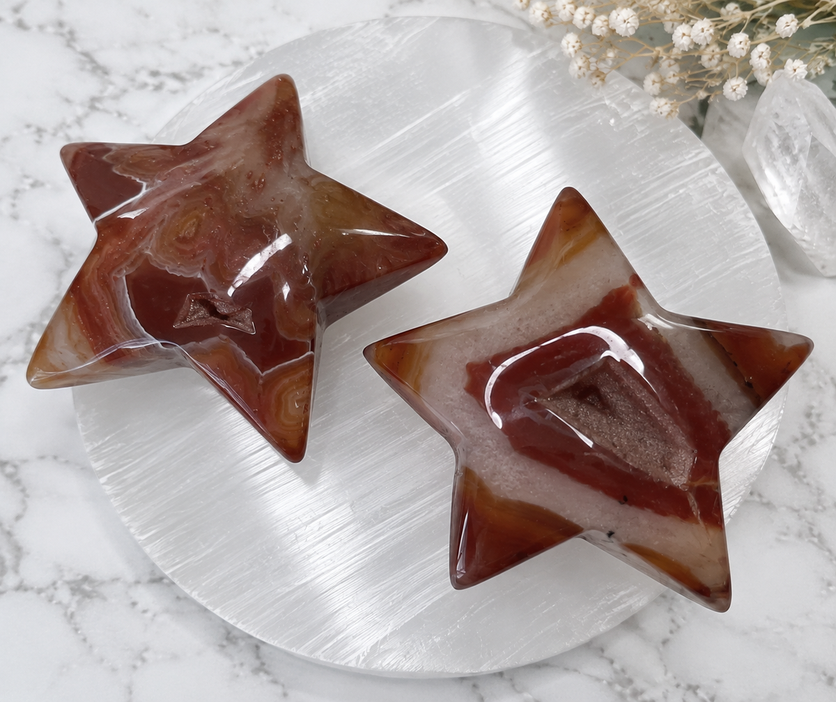 Carnelian Crystal Star