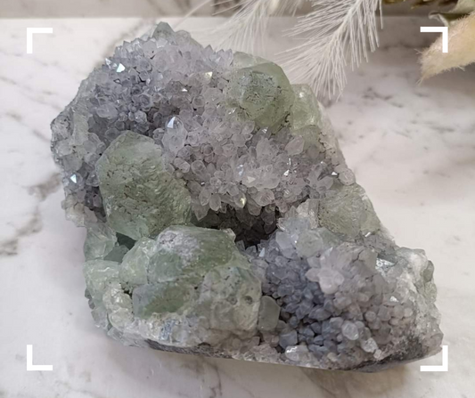 Raw Fluorite Crystal Cluster