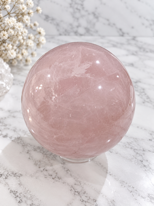 Rose Quartz Crystal Sphere