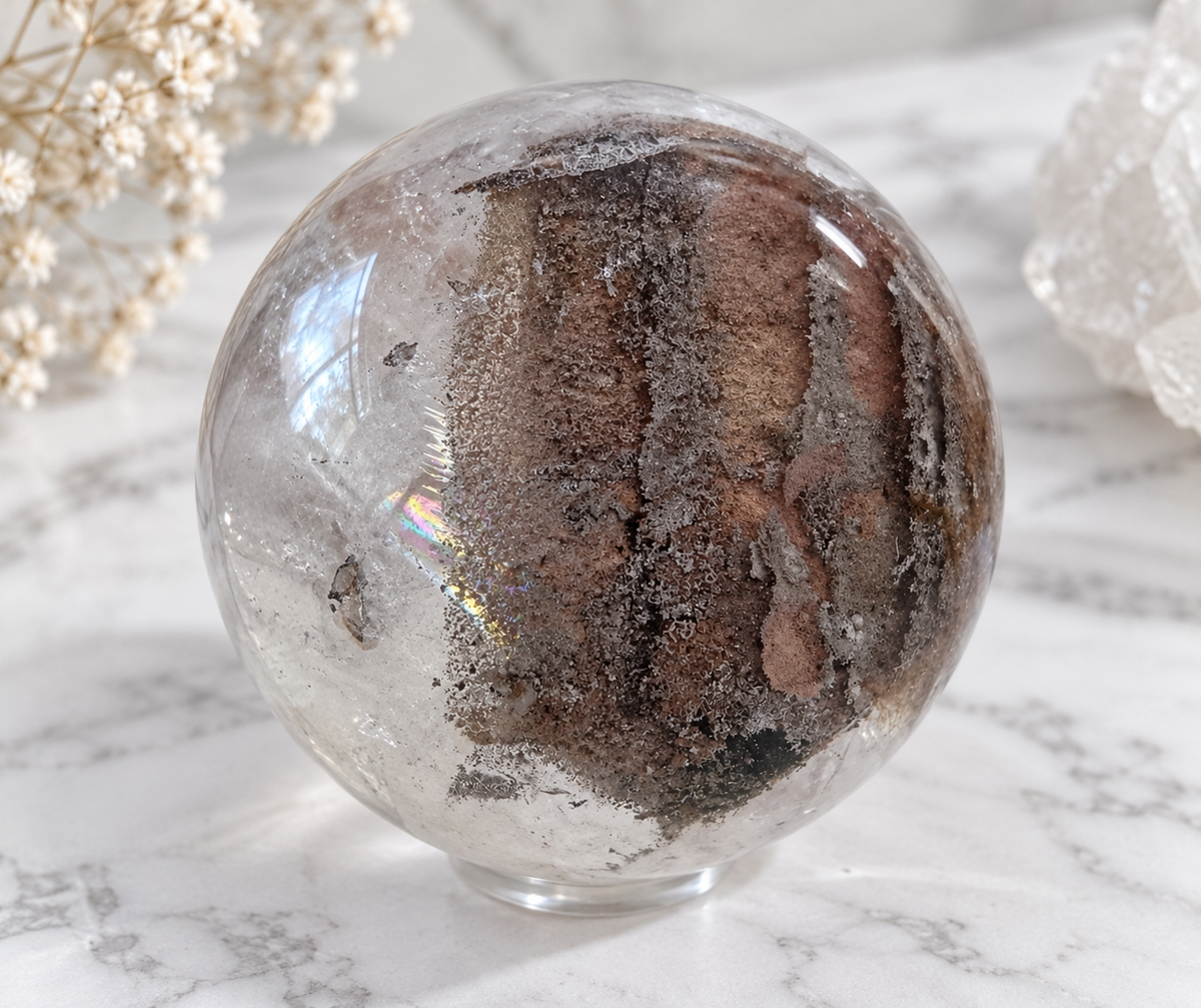Garden Quartz Crystal Sphere
