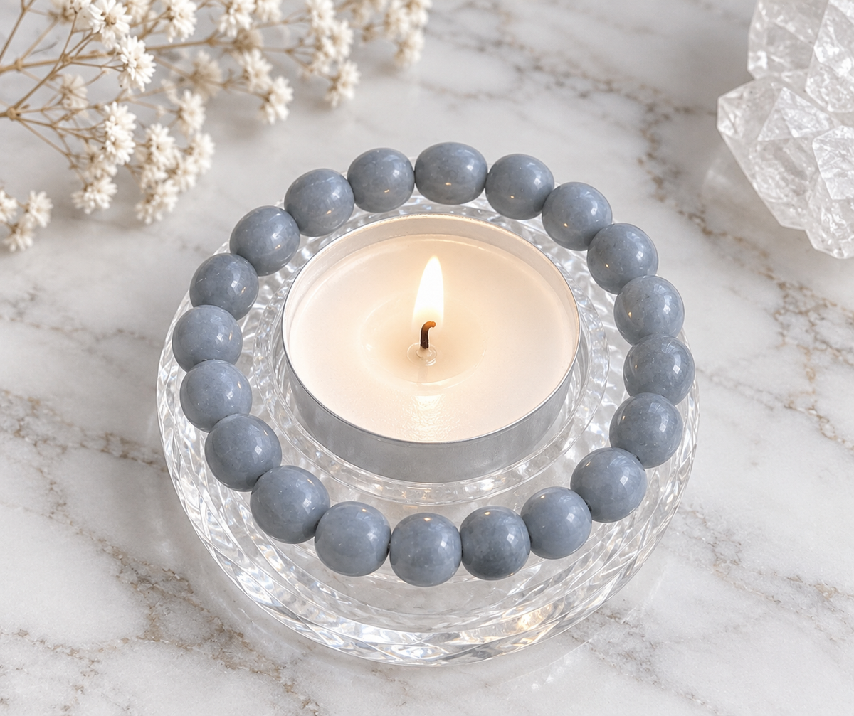 Med Angelite Crystal Bracelet