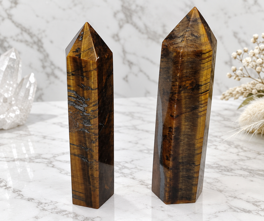 Tigers Eye Crystal Tower