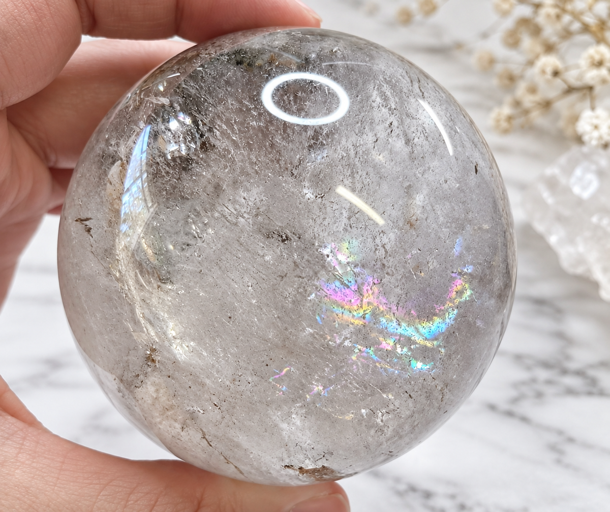 Garden Quartz Crystal Sphere