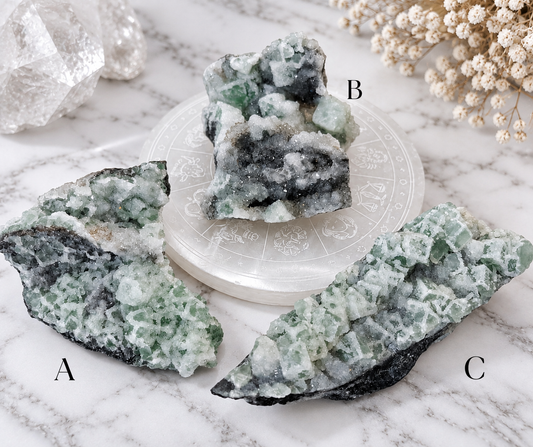 Fluorite And Sphalerite Crystal Cluster