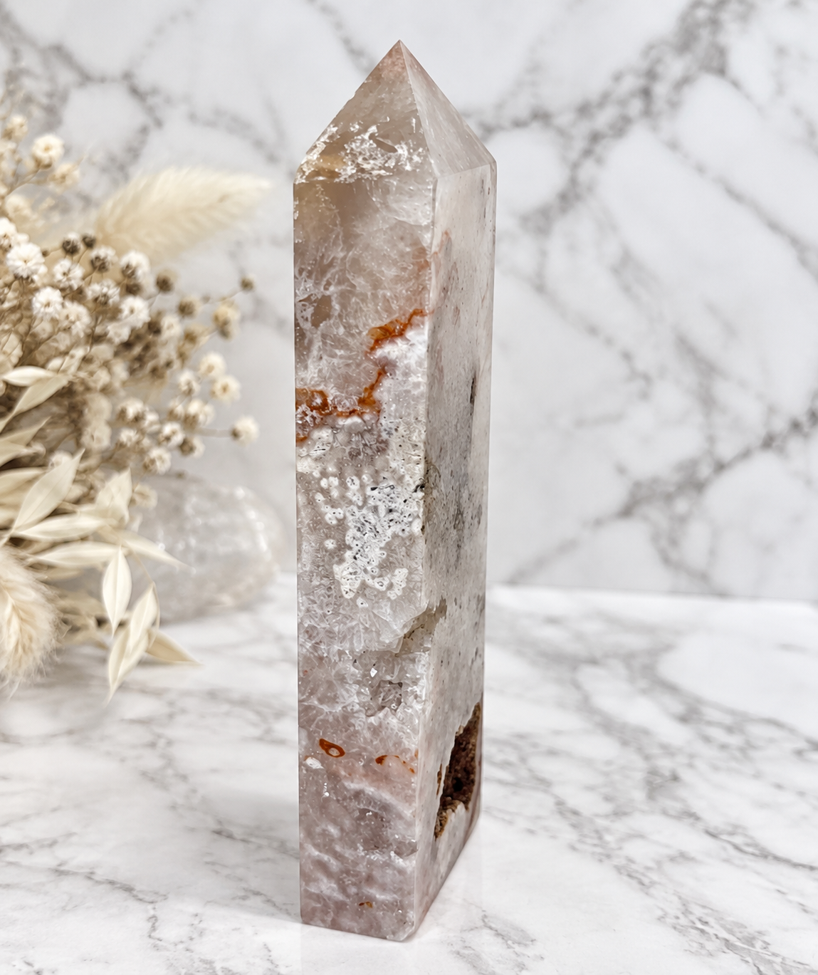 Pink Amethyst Crystal Obelisk Medium