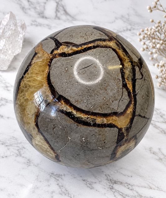 Septarian Crystal Sphere