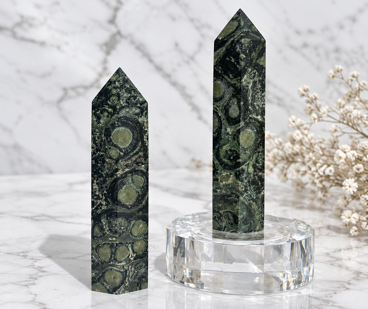 Kambaba Jasper Crystal Tower
