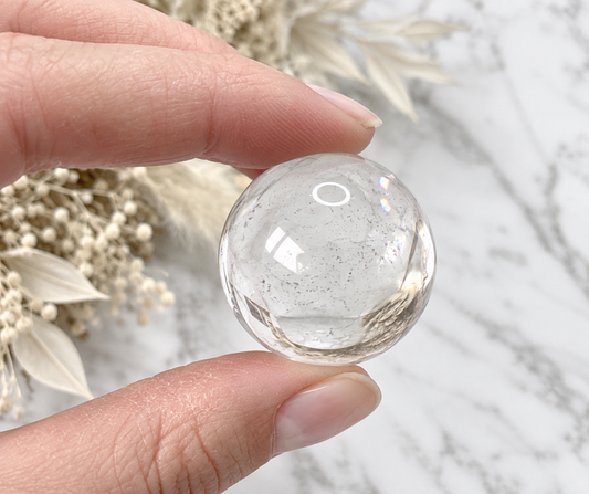 Clear Quartz Crystal Sphere