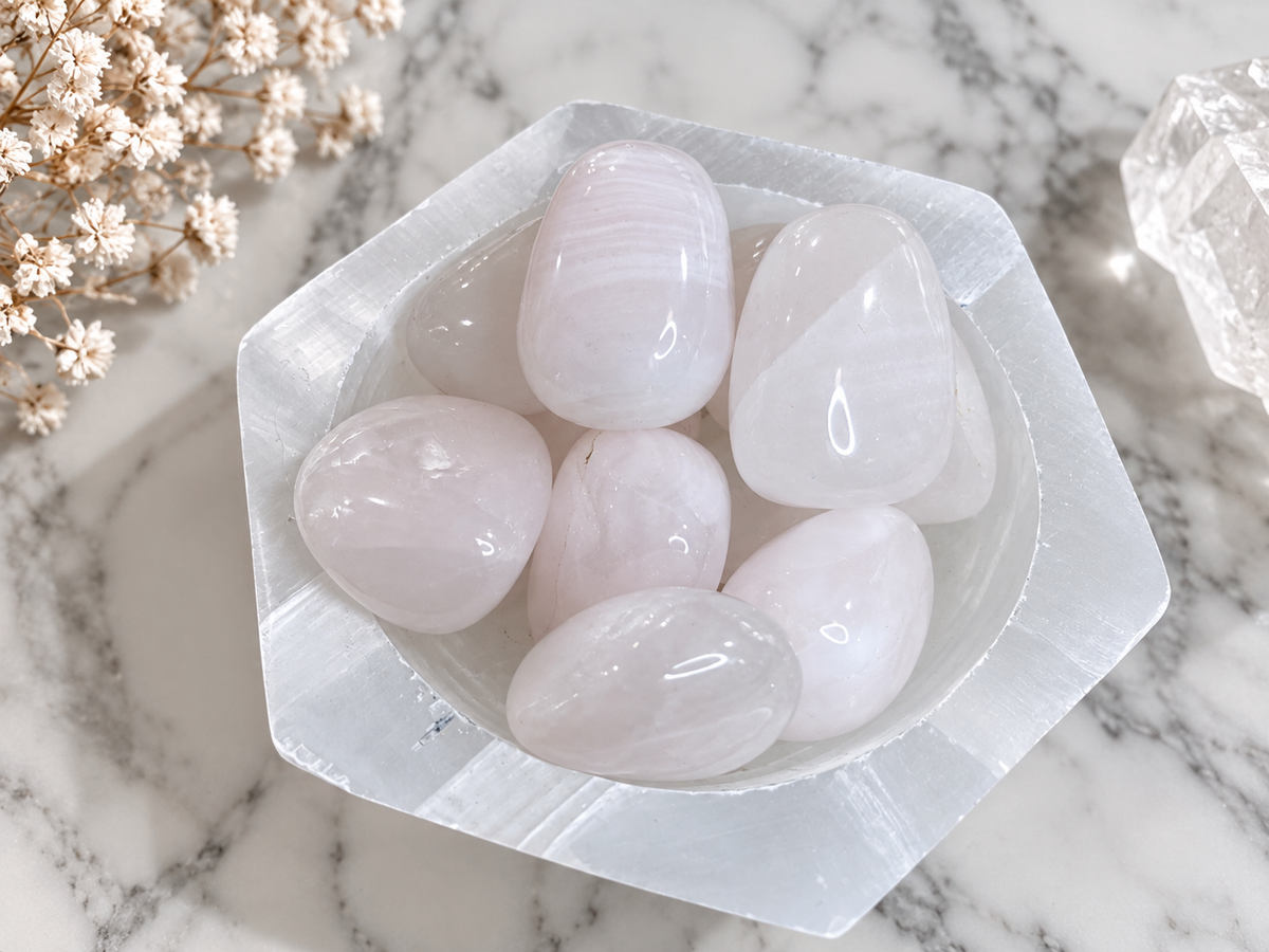 Mangano Calcite Crystal Tumble