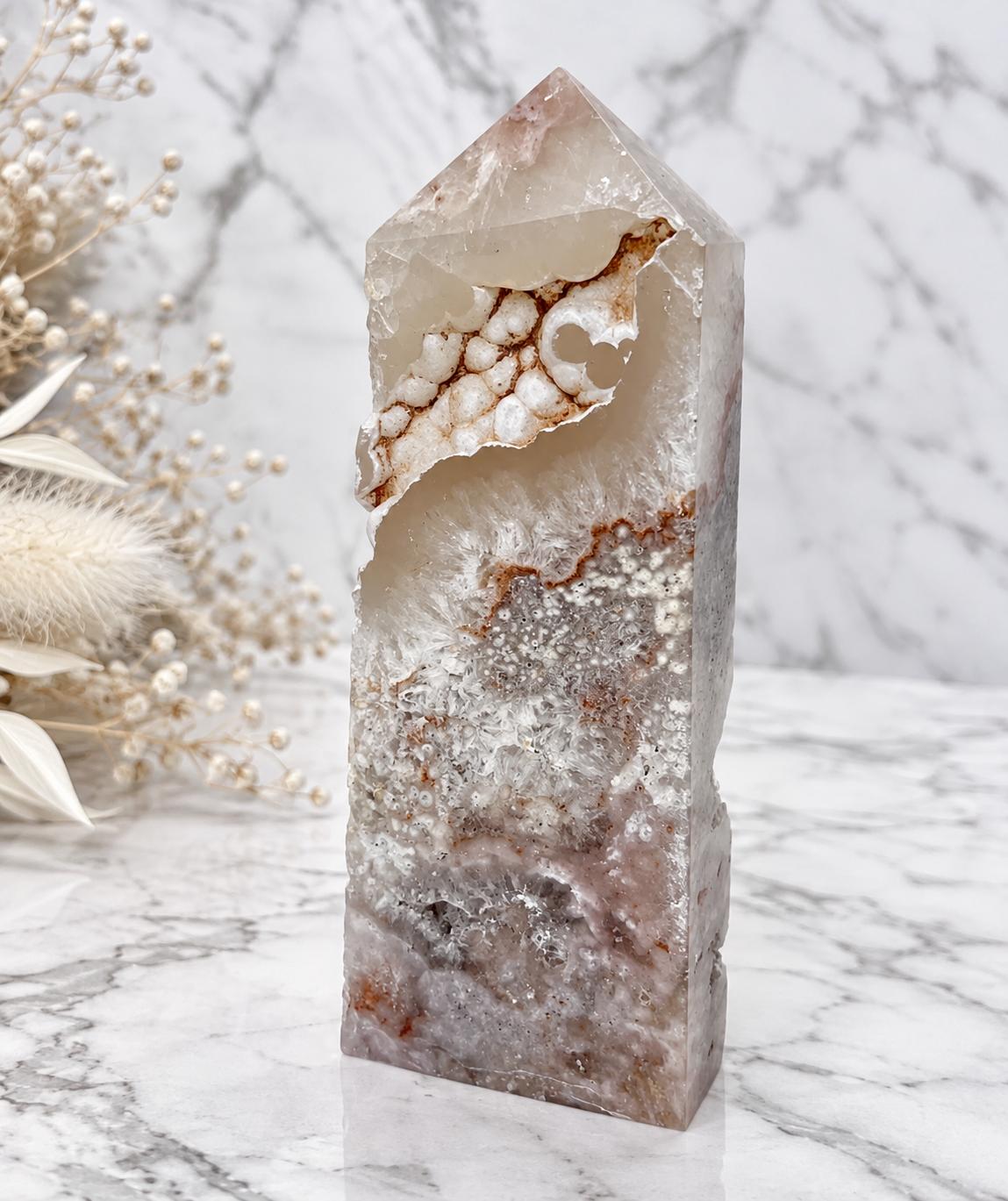 Pink Amethyst Crystal Obelisk Medium
