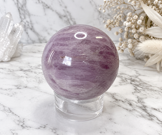 Kunzite Crystal Sphere