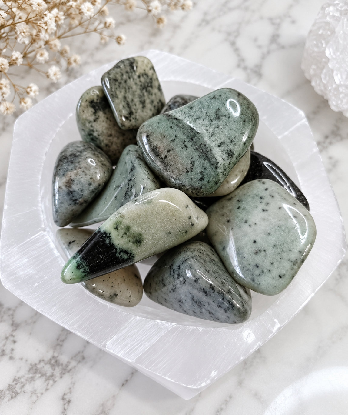 Grossular Garnet Crystal Tumble