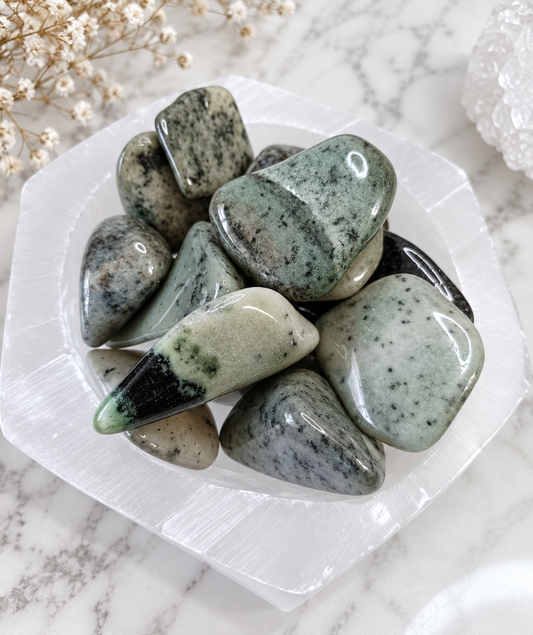 Grossular Garnet Crystal Tumble