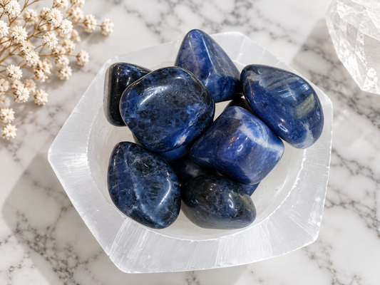 Sodalite Crystal Tumble