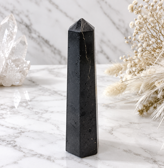 Black Tourmaline Mini Crystal Obelisk