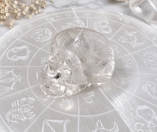 Clear Quartz Crystal Skull