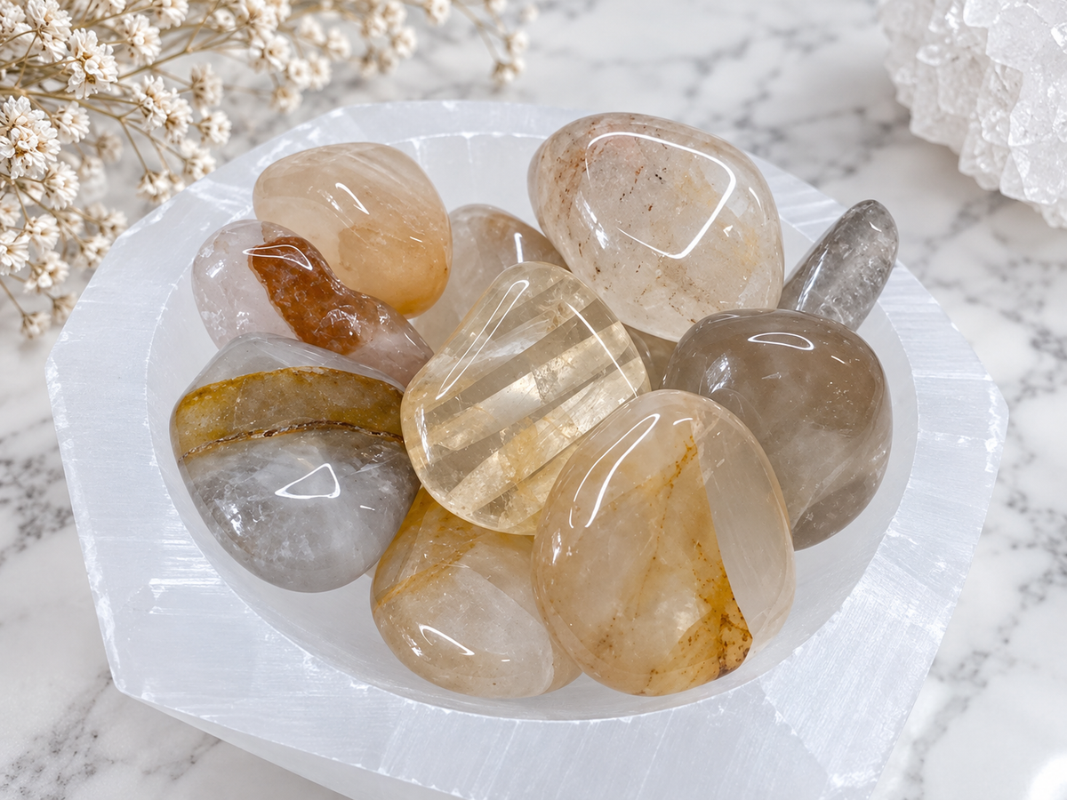 Golden Healer Quartz Crystal Tumble