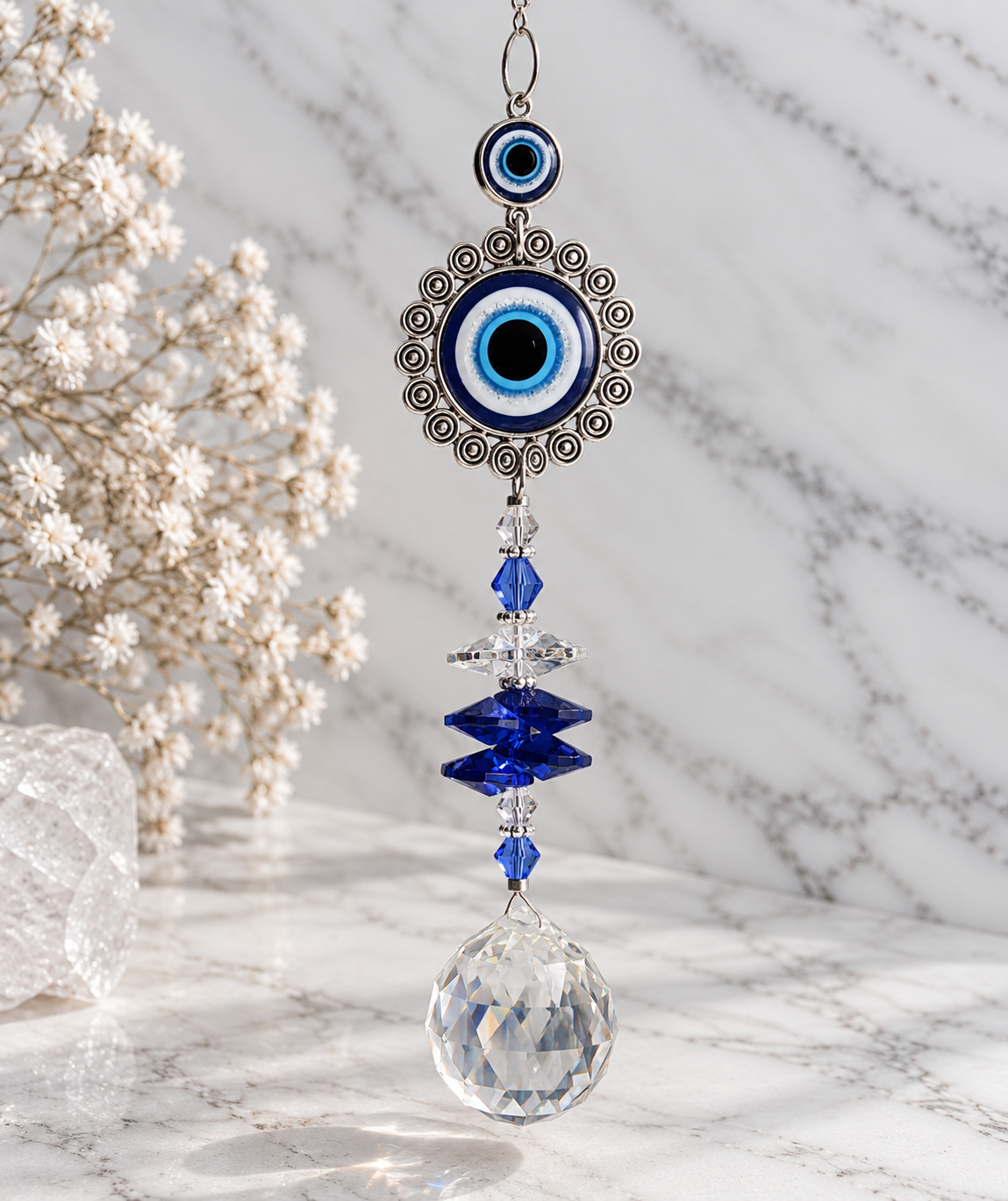 Evil Eye Crystal Sun Catcher