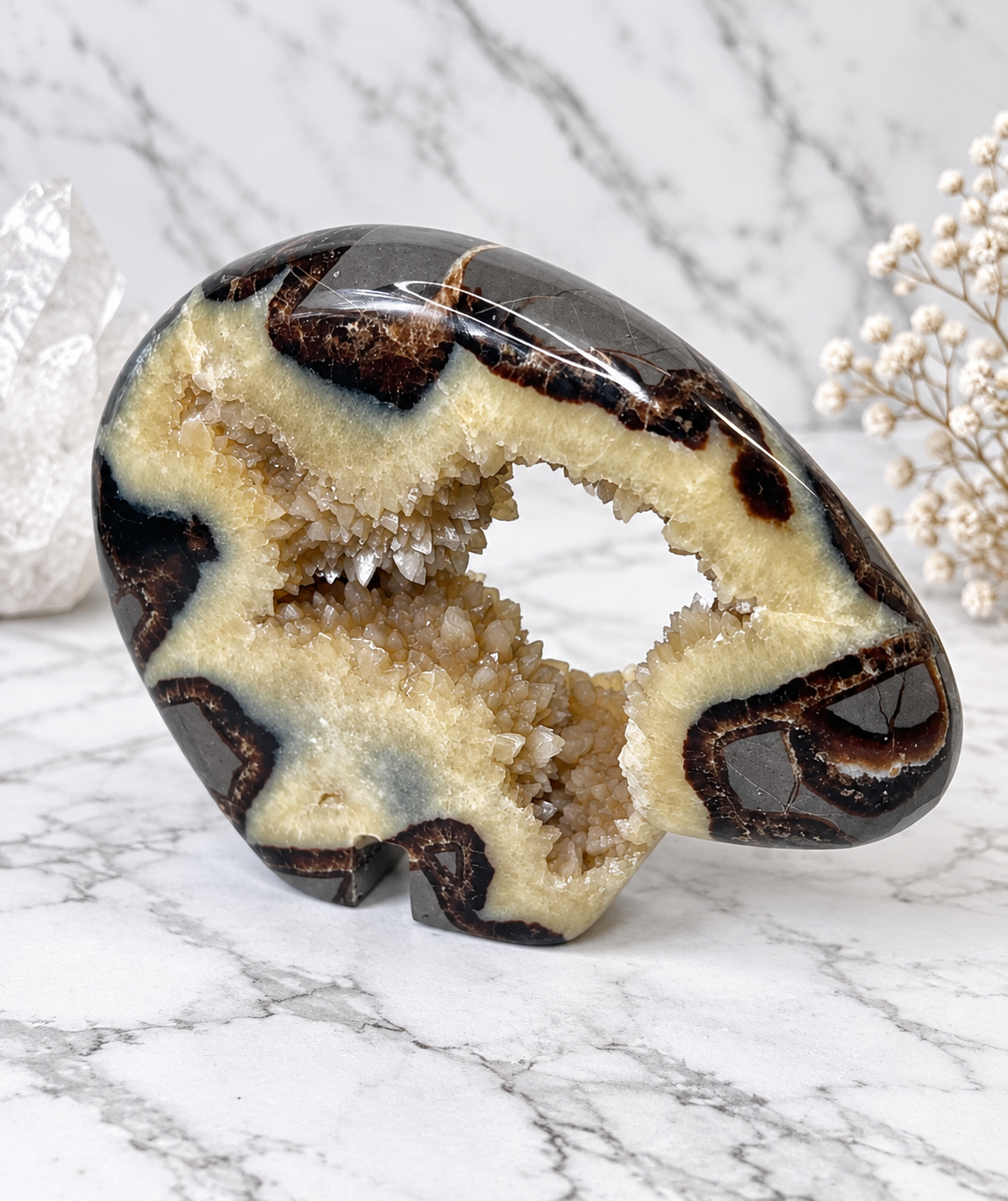 Septarian Crystal Druzy Byson