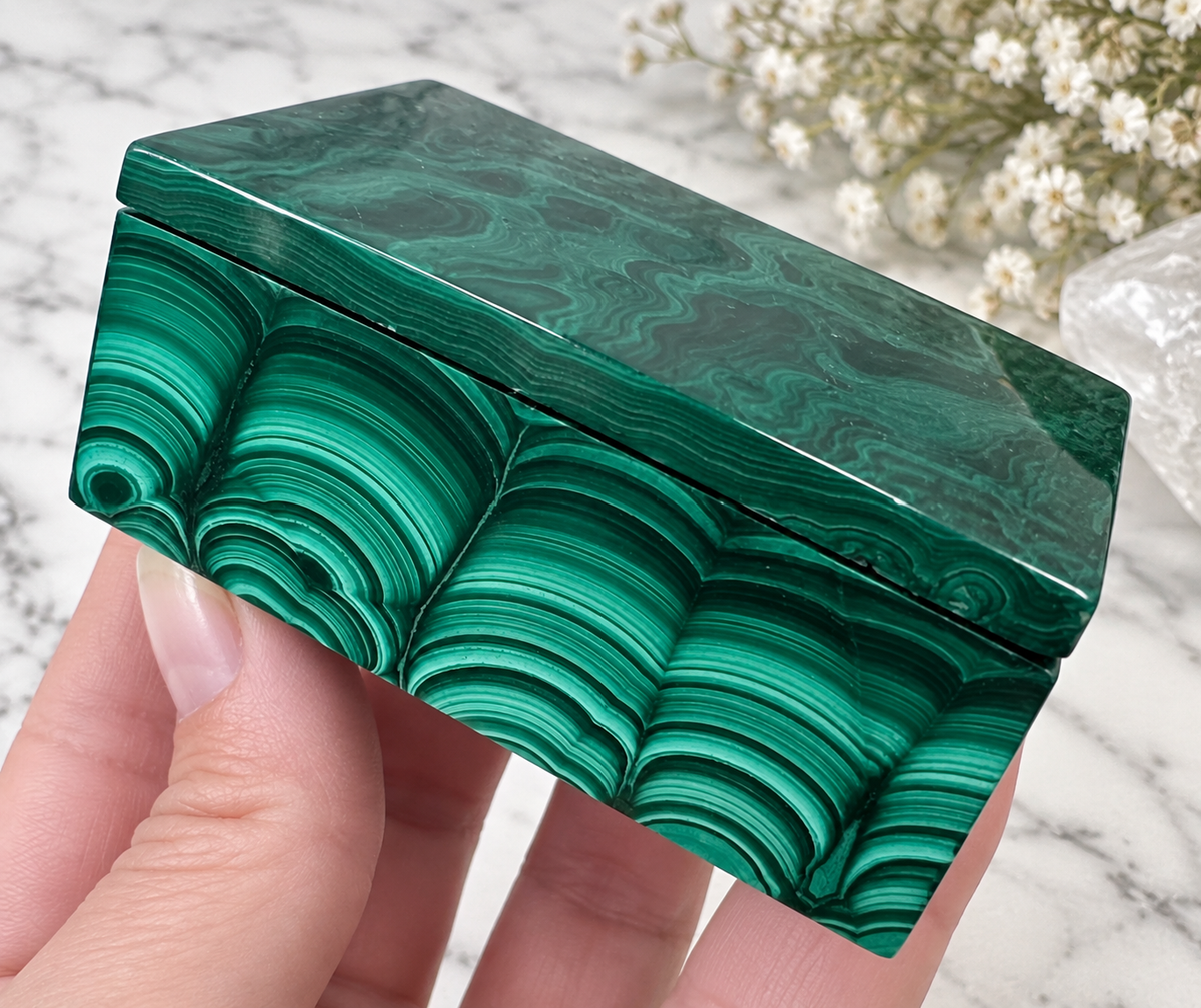 Malachite Crystal Box