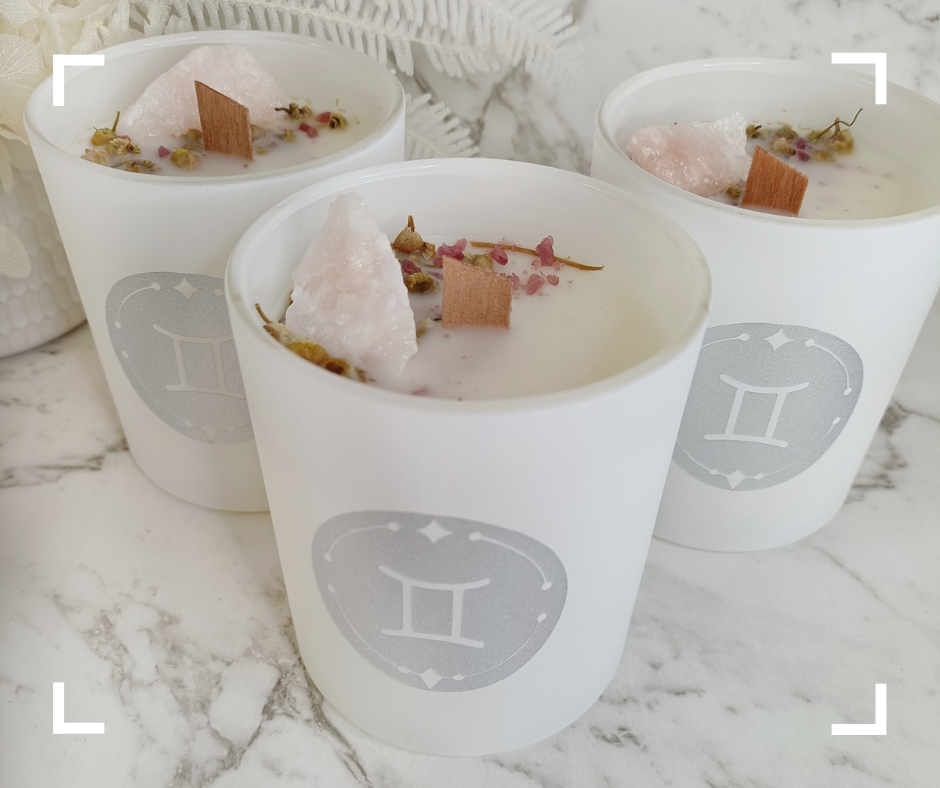 Gemini Crystal Candle
