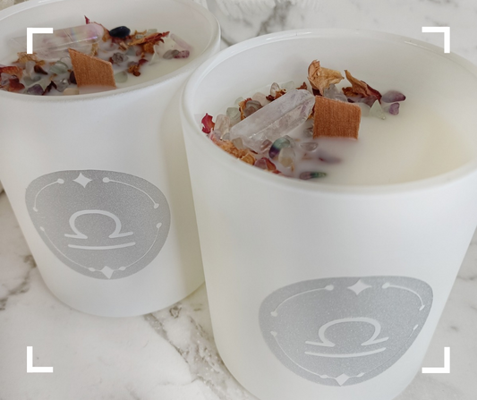 Libra Crystal Candle