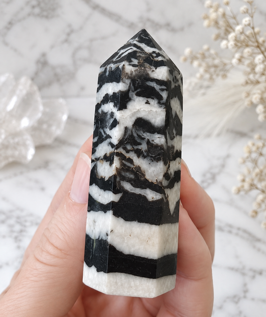 Zebra Jasper Crystal Tower