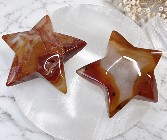 Carnelian Crystal Star