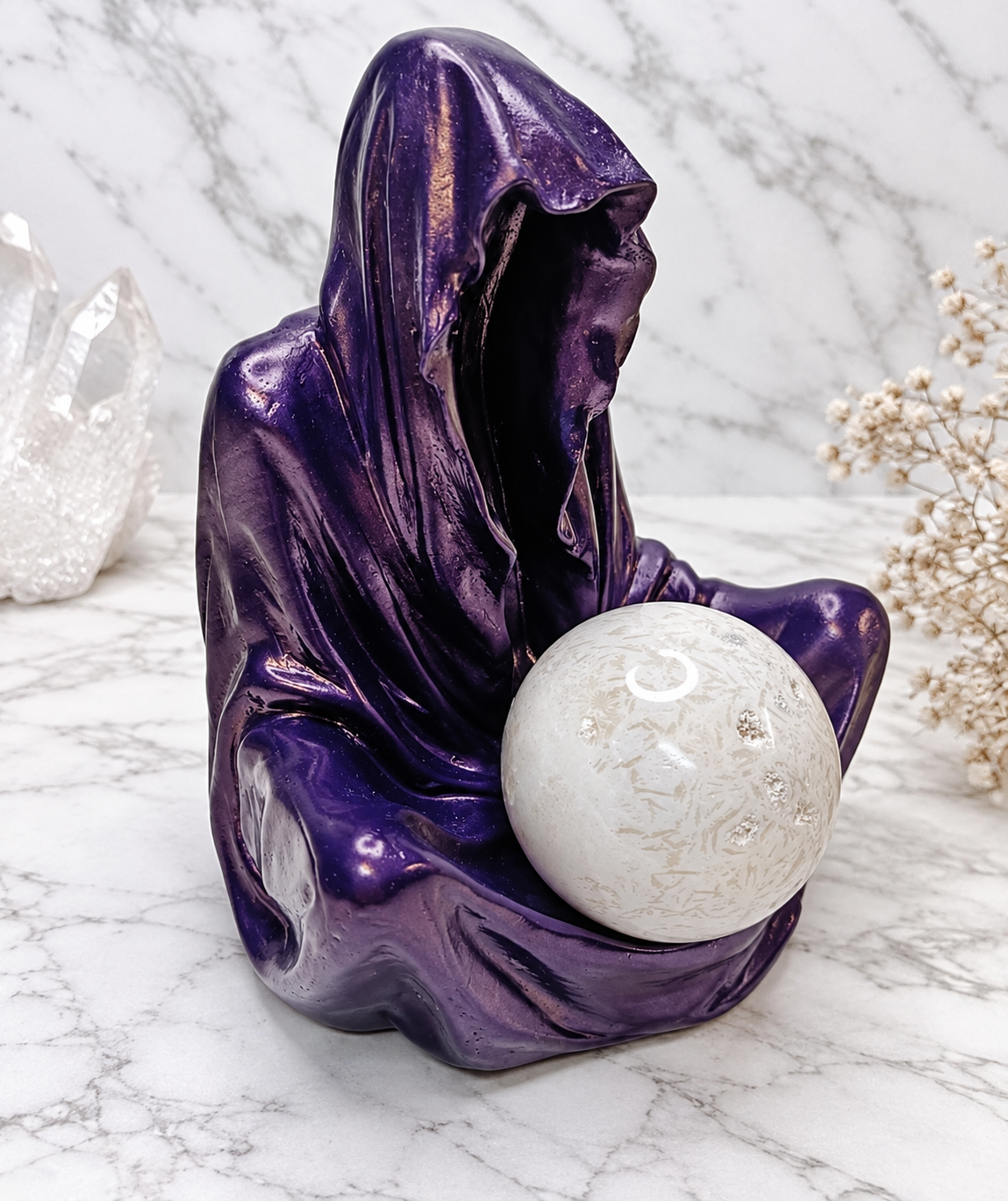 Purple Mage Crystal Sphere Holder