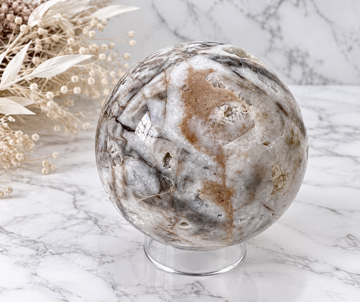 Druzy Sphalerite Crystal Sphere 1