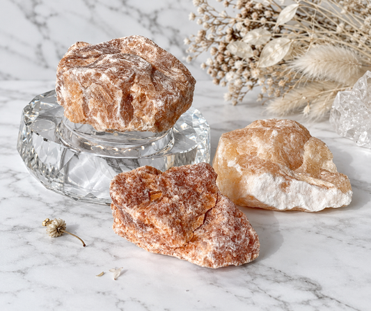 Orange Calcite Raw Crystal Piece