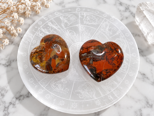 Brecciated Jasper Crystal Heart