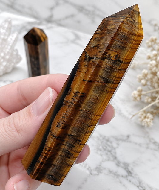 Tigers Eye Crystal Tower