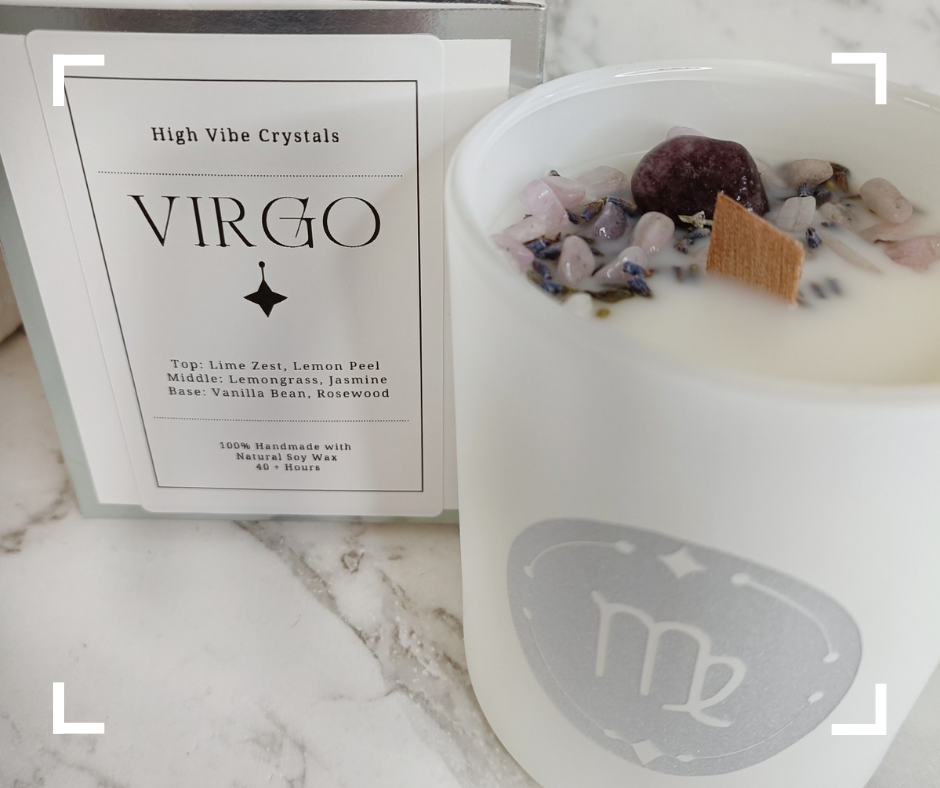 Virgo Crystal Candle