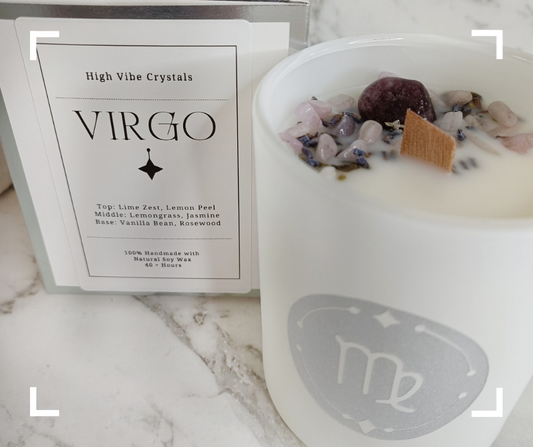 Virgo Crystal Candle