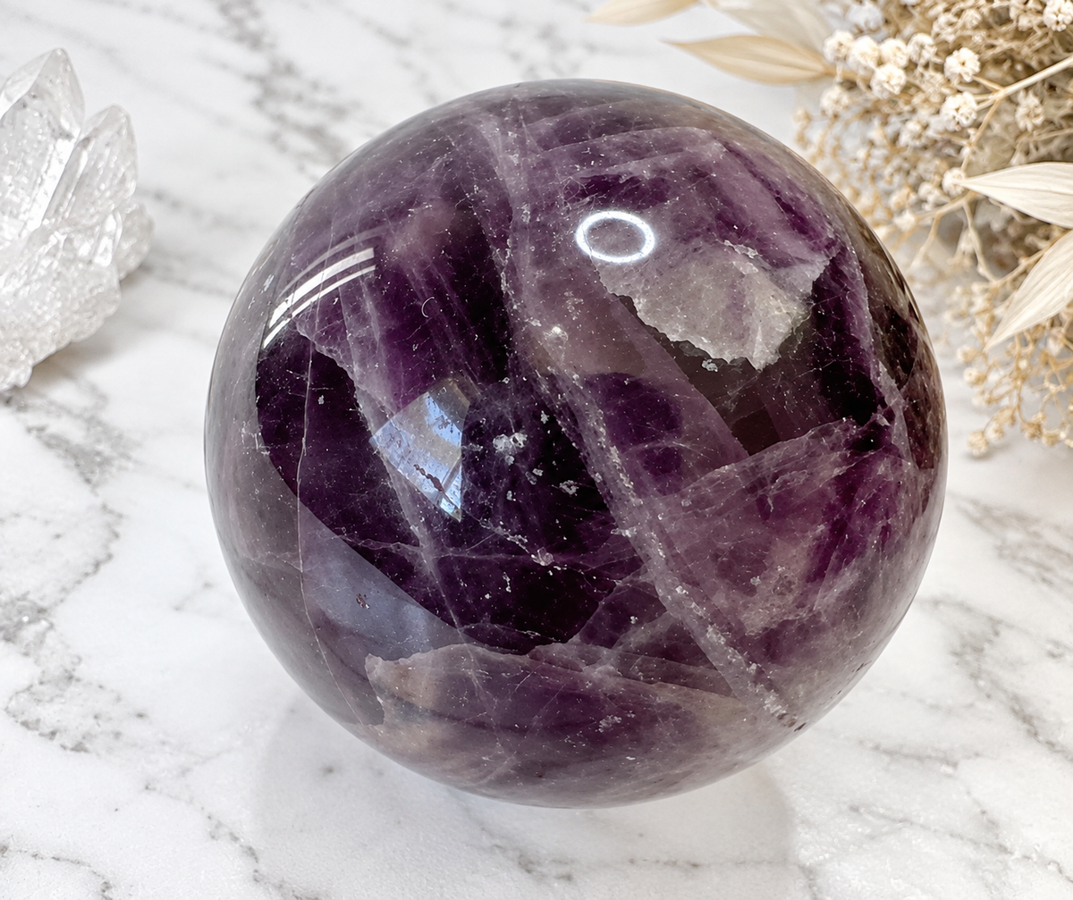 Fluorite Crystal Sphere