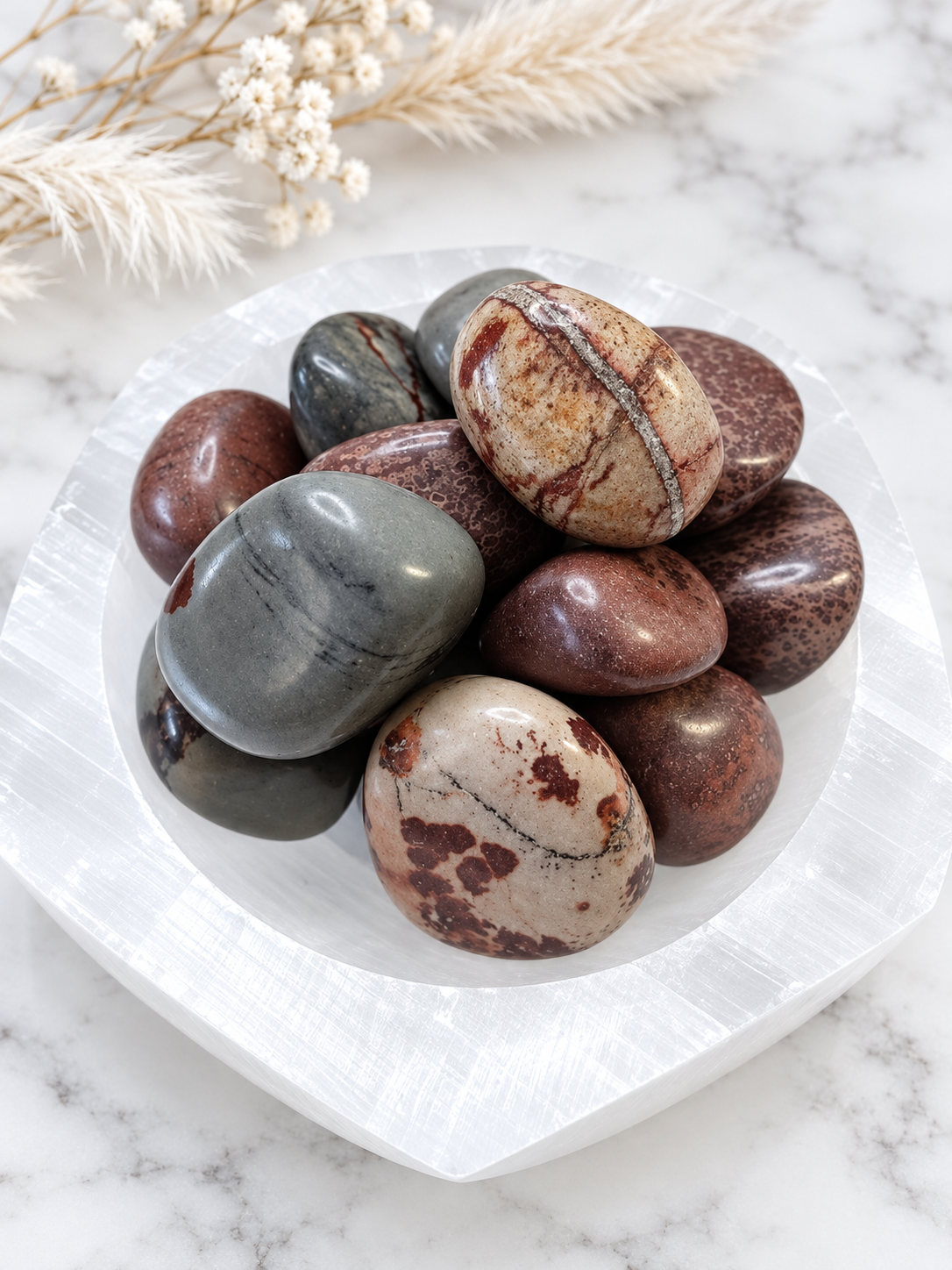 Print Stone Jasper Crystal Tumble