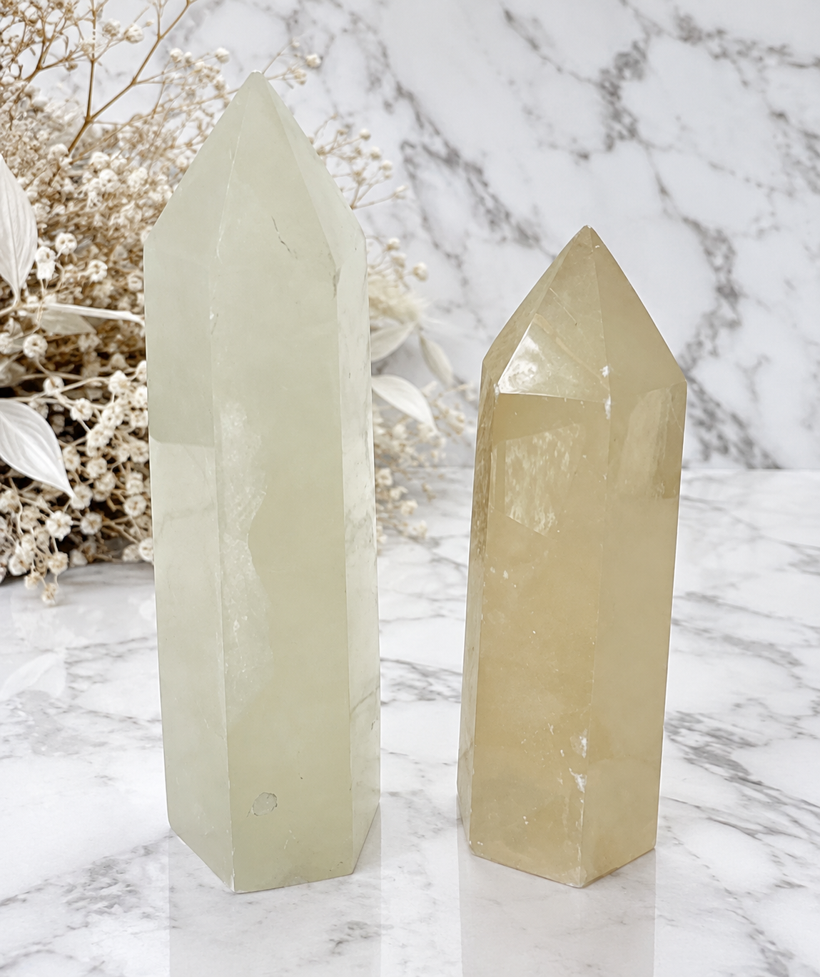 Honey Calcite Crystal Tower