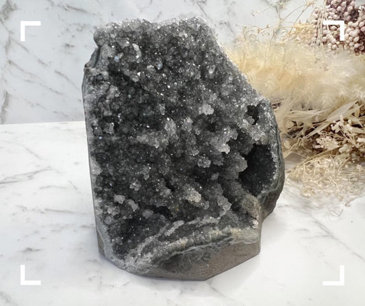 Black Amethyst Crystal Cluster