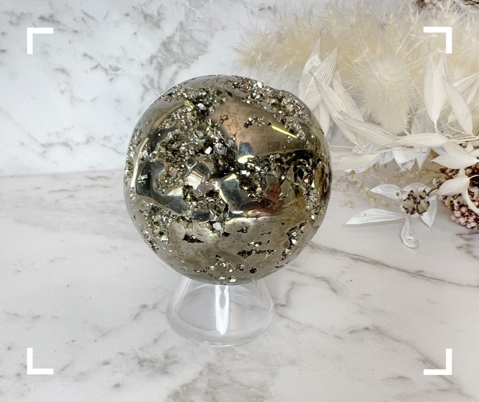 Pyrite Crystal Sphere