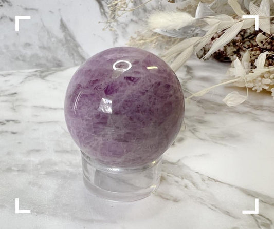 Kunzite Crystal Sphere