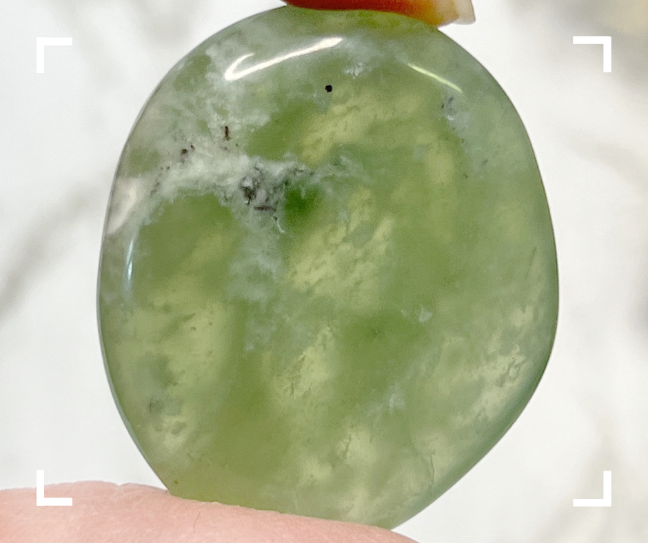 Jade Crystal Palm Stone