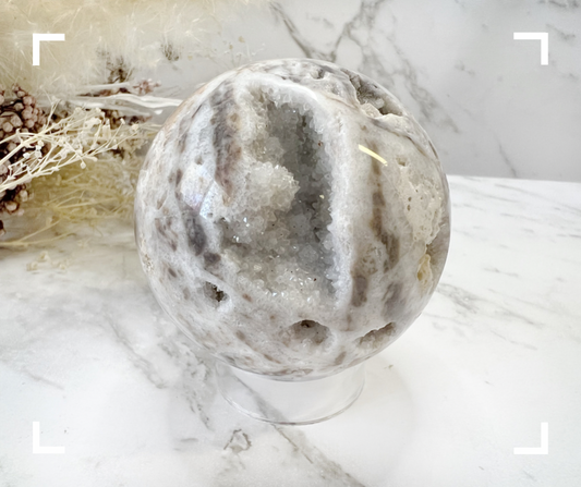 Druzy Sphalerite Crystal Sphere 1