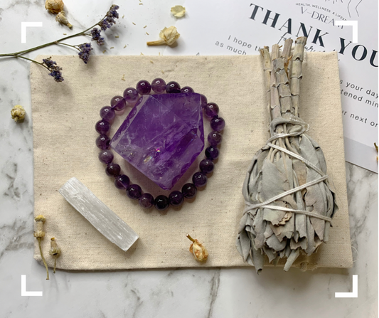 Amethyst Relax & Clarify Smudge Kit