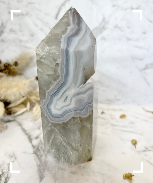 Sugar Druzy Agate CrystalTower