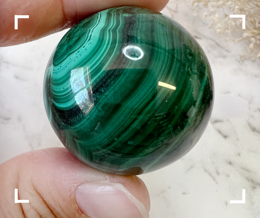 Malachite Crystal Sphere