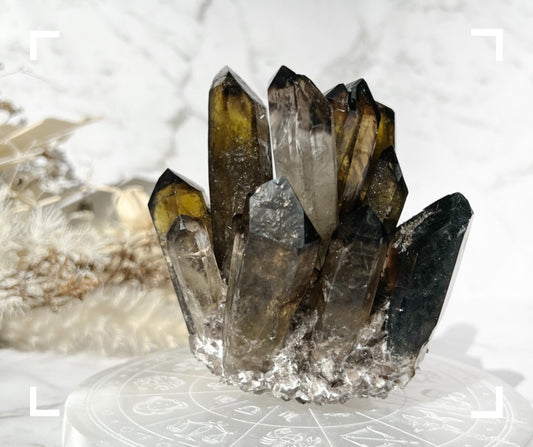 Smokey Quartz Crystal Cluster